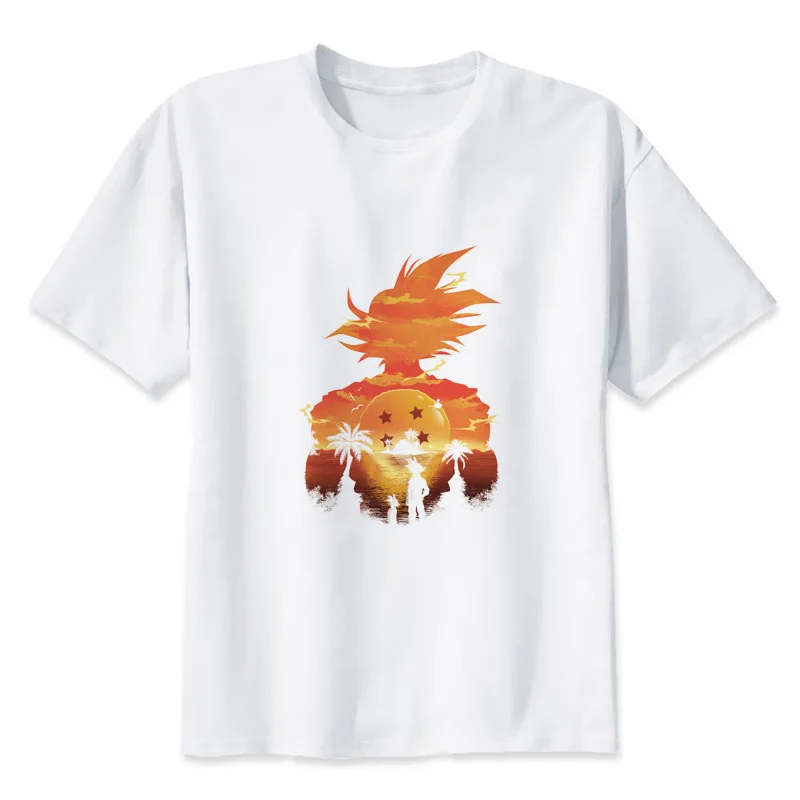 

Fashion New Dragon Ball Z Goku Super Saiyan Shirts Customize T Shirts Torankus Short Sleeves O Neck Cotton White Casual Tops Tee