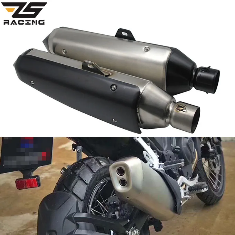 Глушитель выхлопной трубы ZS Racing для мотоцикла 60 мм выхлопная труба Escapamento De Moto BMW