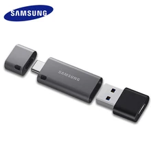 SAMSUNG USB3.1 флеш-накопитель DUO Plus 32 Гб 64 Гб 128 ГБ 256 ГБ флеш-накопитель Тип C/Тип-а двойной интерфейс флешки карта памяти OTG