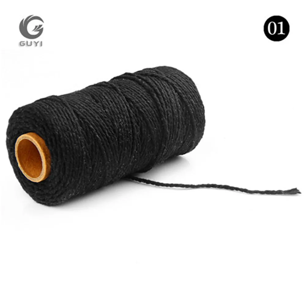1 Roll 100 Yards 2mm Colorful Twisted Cotton Rope 2 Colors strand Twisted DIY Macrame Cotton Cords