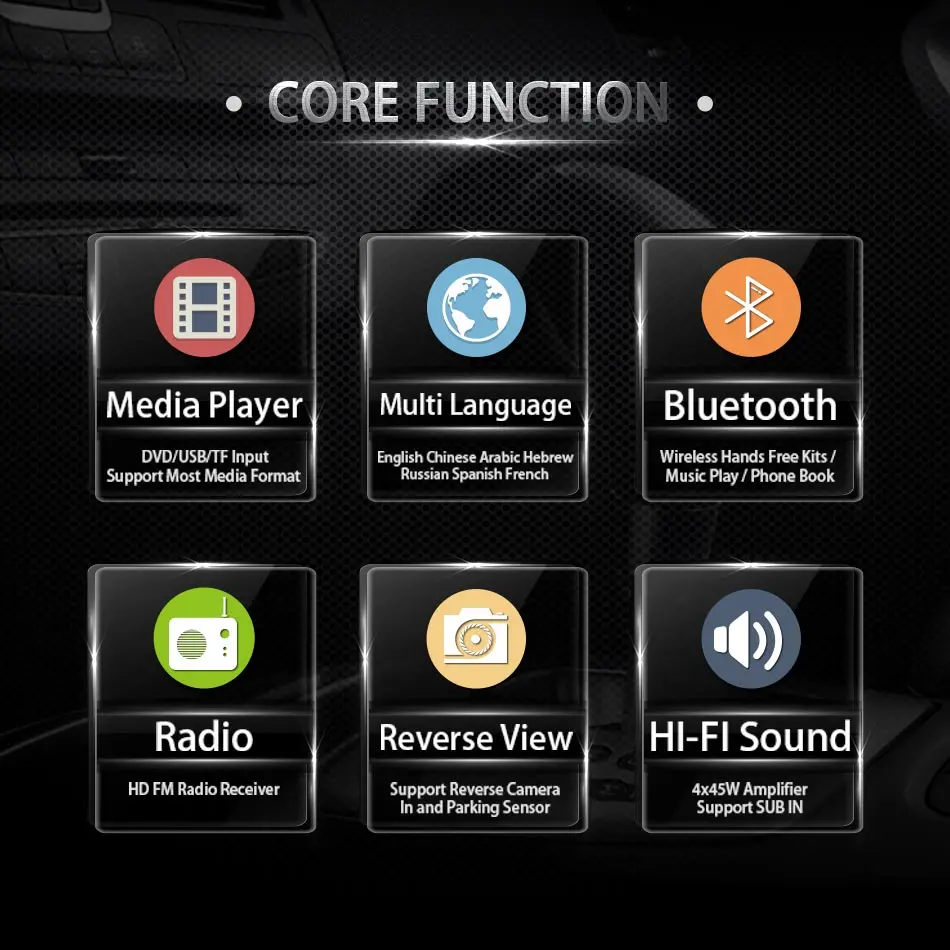 7 Inch Touch Screen 2Din Universal 12V 24V Car Truck Bus Van In Dash Bluetooth Radio MP3 MP4 MP5 Media Player Head Unit Stereos 