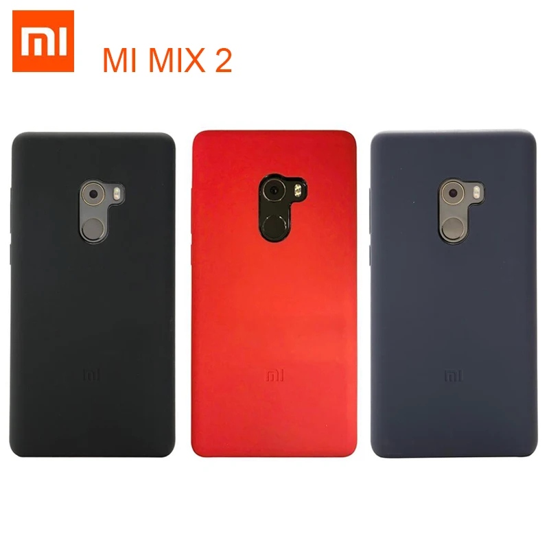 100% Оригинальный чехол XIAOMI mi MIX 2 Ультратонкий Жесткий из ПК/мягкого силикона