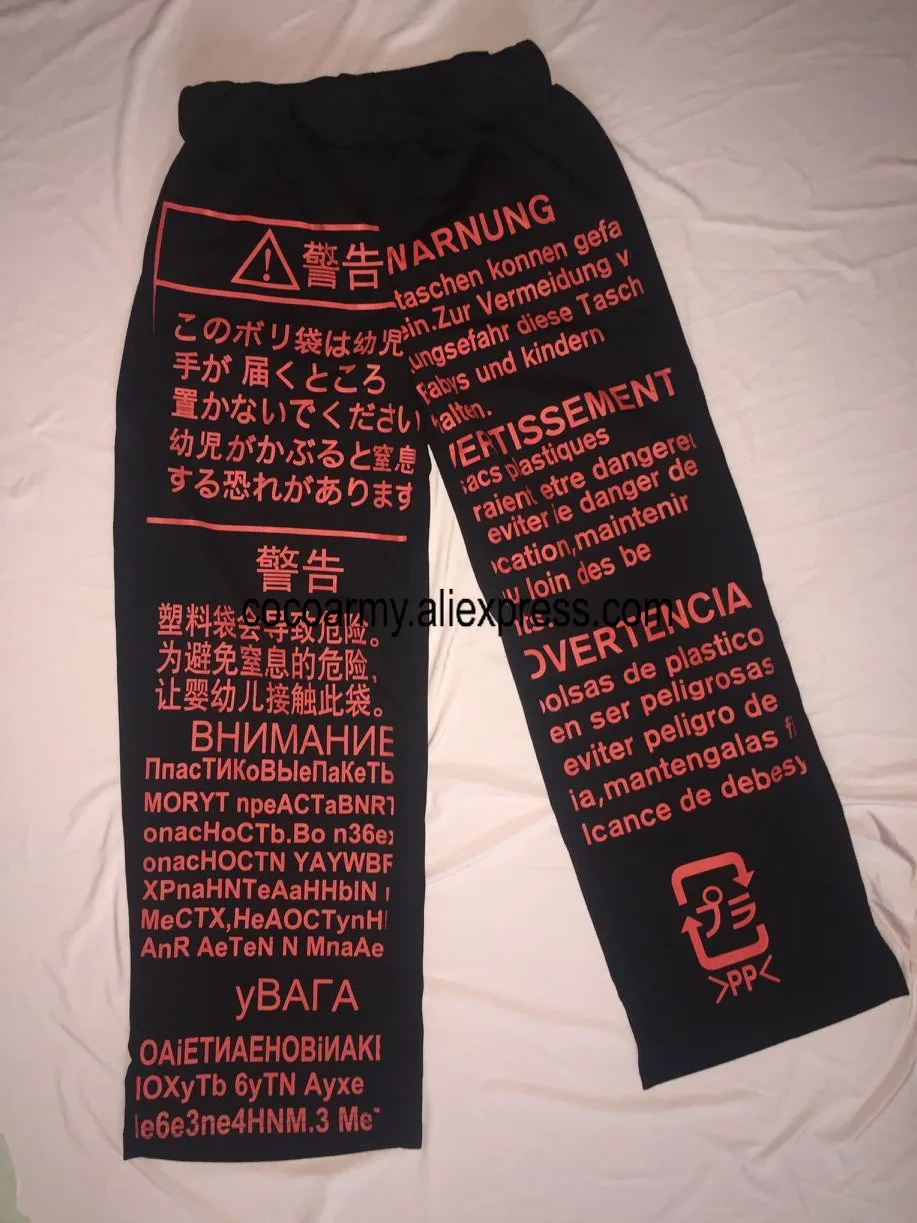 Корейские прямые свободные хлопковые спортивные штаны в стиле хип-хоп с принтом в китайском, английском, русском и японском стиле; уличная одежда в стиле Харадзюку, панк-шаровары