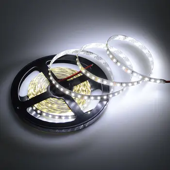 

5M 120leds/M 16.4FT High Bright SMD3014 600Leds Flexible Strip light DC12V 8mm(Width) Waterproof IP65 f/Home Cabinet Boat-White