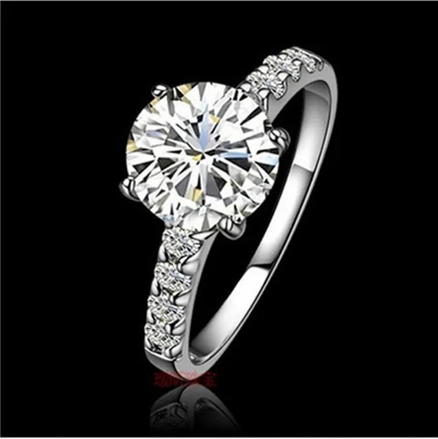 Beautiful Flower Royal Clical Fine Jewelry 1 Carat Synthetic Beautiful Flower Royal Clical Fine Jewelry 1 Carat Synthetic Diamonds Ring Wedding High Quality Bridal