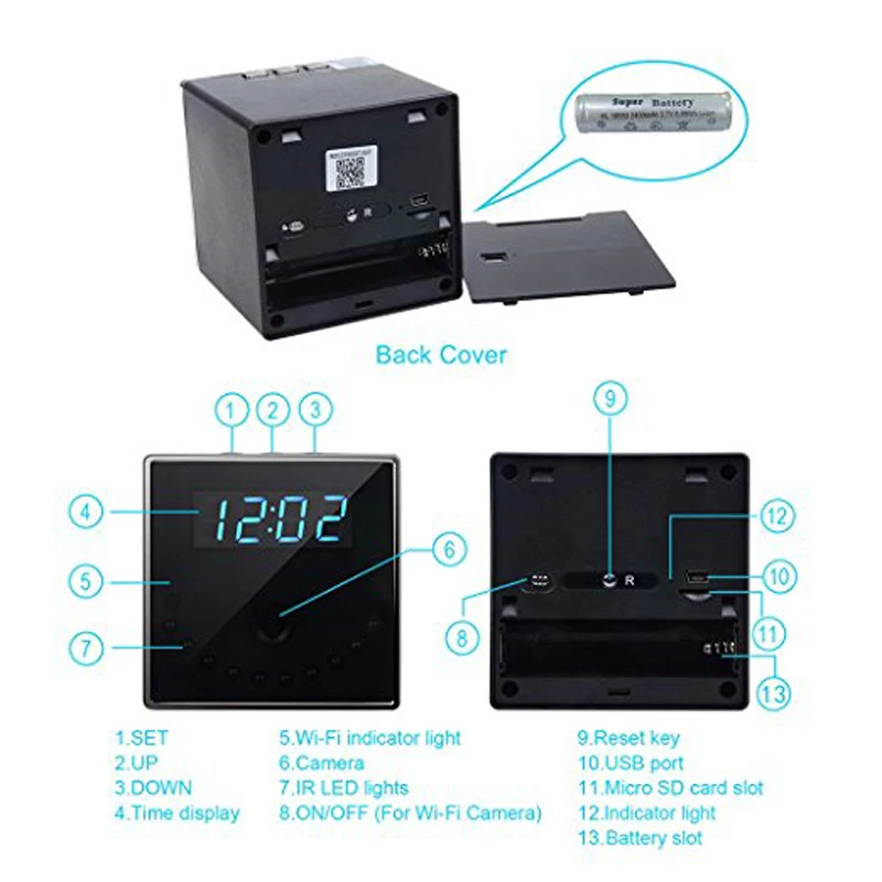 Wireless-WIFI-Camera-WIFI-IP-IR-Night-Vision-Mini-Clock-Camera-HD-1080P-Mini-Camcorder-Recorder (1)