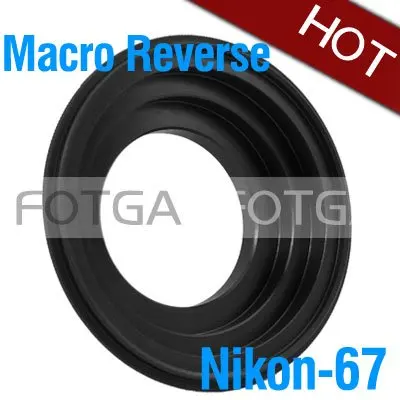 Оптовая продажа Fotga 67 мм Макро обратное переходное кольцо для Nikon D700 D300 D200 D3000 D90 D80