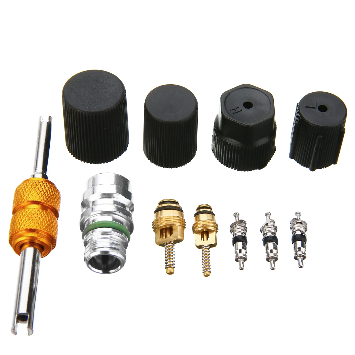 New Universal Air Conditioning Automotive Valve Core A/C AC System Caps