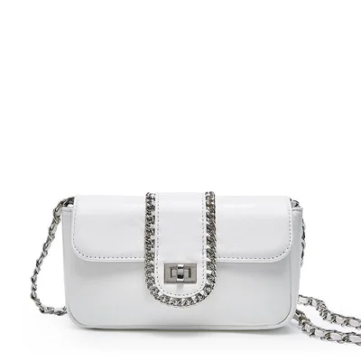 

British Fashion Simple Small Square Bag Women's Designer Handbag 2019 High-quality PU Leather Chain Mobile Phone Shoulder bags