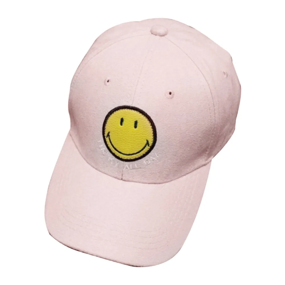 

2017 Unisex Snapback Baseball Peaked Cap Smiling Face Adjustable HipHop Hat DM#6