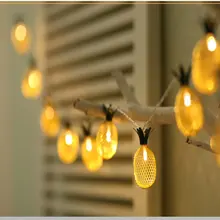 Светодиодный гирлянды 10/20 светодиодный винтажный бронзового цвета с рисунком ананаса Гостиная Украшения в спальню светодиодный гирлянды светодиодные огни на Рождество вечерние Прямая поставка