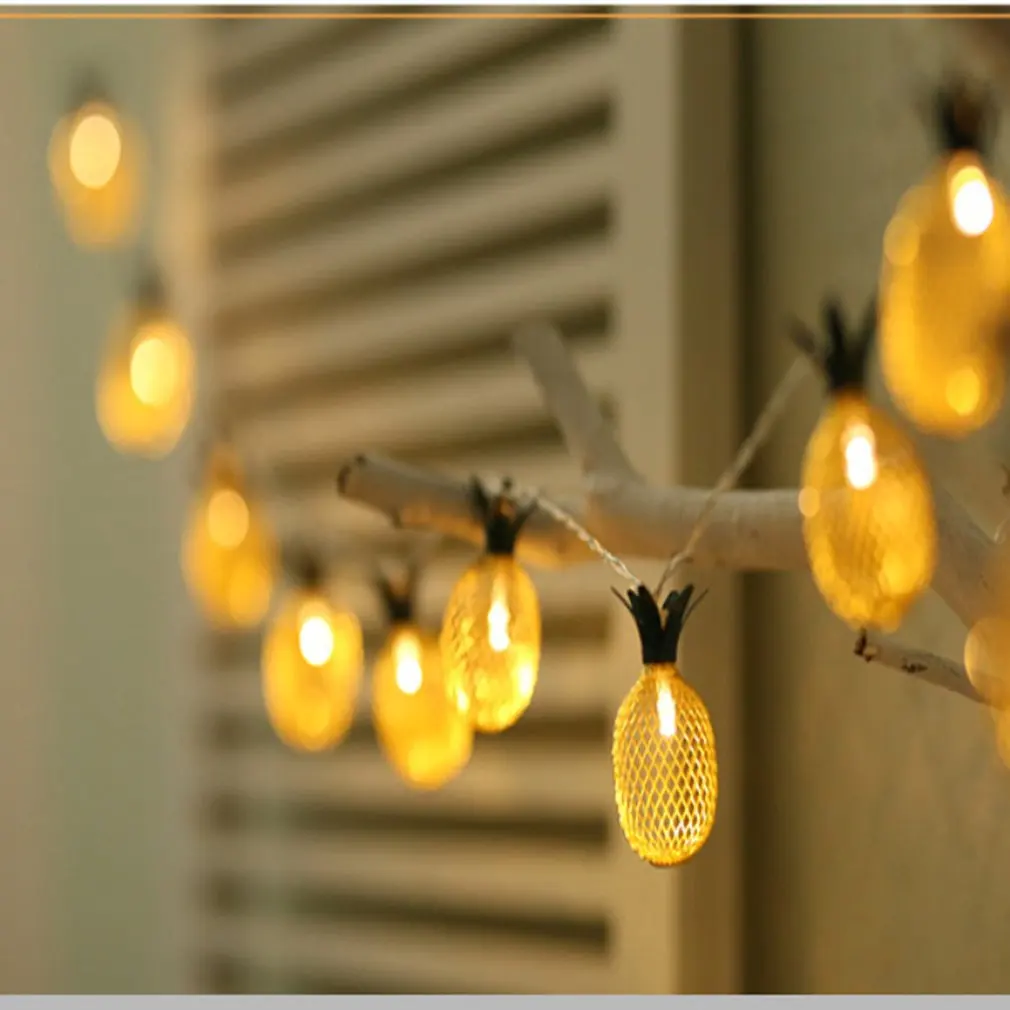 СВЕТОДИОДНЫЕ гирлянды 10/20 LED винтажные бронзовые цвета ананас декор для гостиной