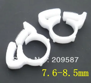 

20pcs Nylon Platic White Fuel Hose Cable Wire Tube Clamps Clip For 7.6-8.5mm OD