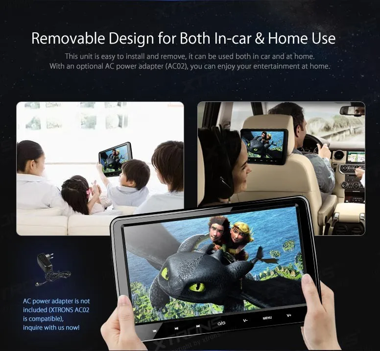 Cheap 10.1" Touch Button Headrest Car DVD Car Headrest DVD Car Headrest Monitor with DVD Function & Built-in HDMI Port 7