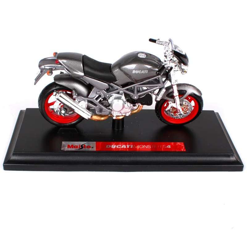 Мотоциклетный велосипед MAISTO 1:18 Ducati Monster S4 модель под давлением игрушка новинка в