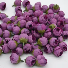 20 шт. 25 мм дешевые искусственный Шелковый цветок розы головы для домашнего декора DIY Свадебные принадлежности венок ручной работы аксессуары