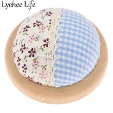 Lychee Life, деревянный держатель игл, хлопковые деревянные подушечки, аксессуары для пошива одежды, сделай сам, ручной работы, для дома, Новое поступление