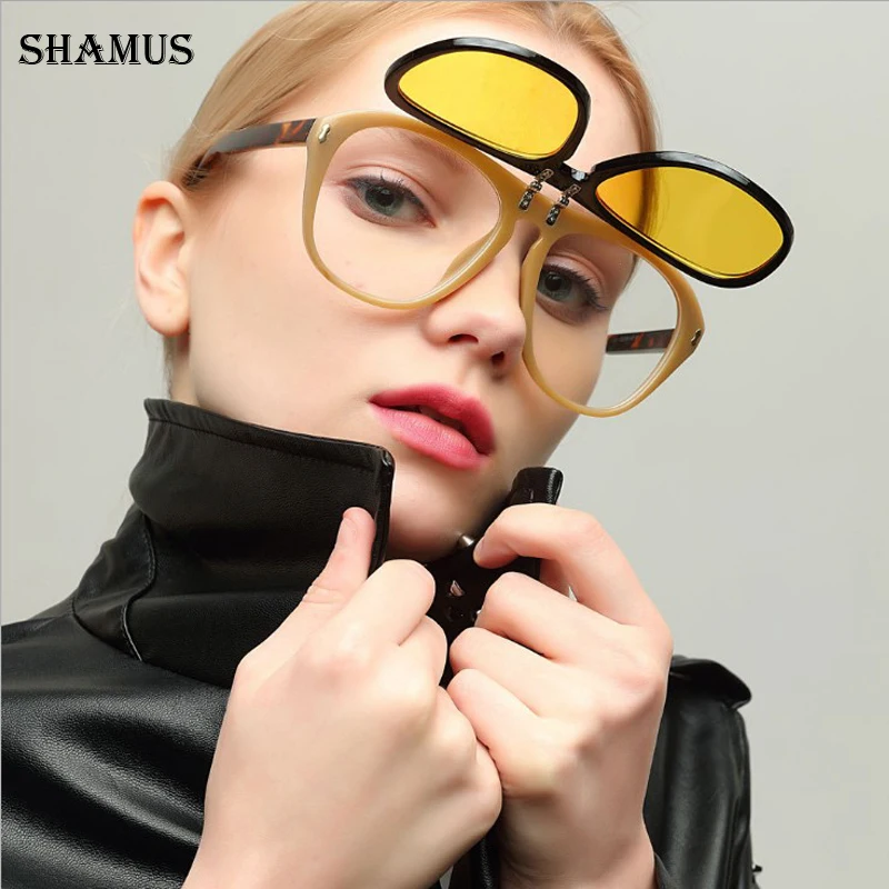 SHAMUS New Sunglasses Double layer Eyewear Top Fashion New Trend