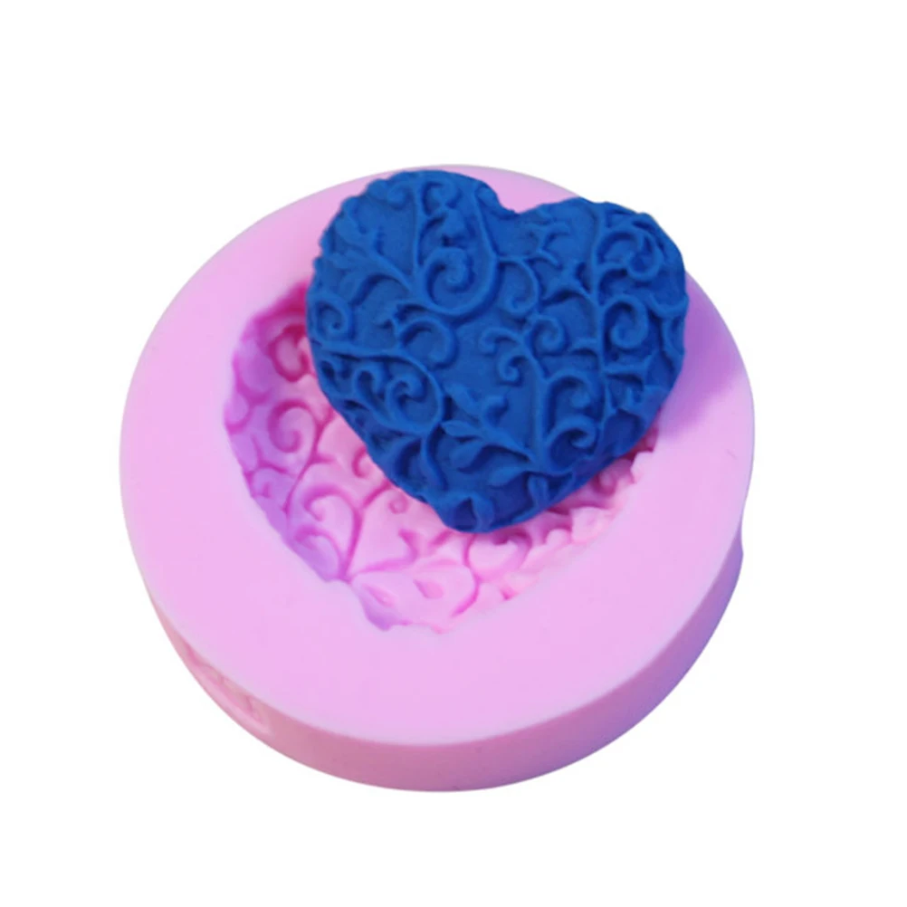 

DIY Chocolate Soap Molds Heart Shape Silicone Cake Mold Sugar Craft Cake Decorating Tools Form For Cakes Biscuits