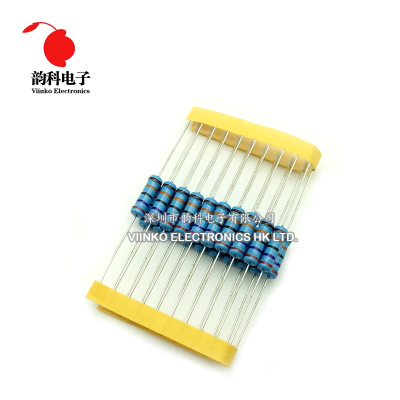 

20pcs 2W 1% Metal Film Resistor 620R 680R 750R 820R 910R 620 680 750 820 910 ohm