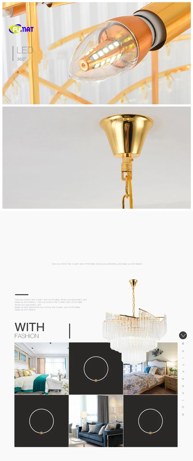 Фумат нордический стиль Кристалл K9 Нержавеющая сталь светодиодный подвесной светильник роскошный креативный минималистичный светильник подвесные светильники