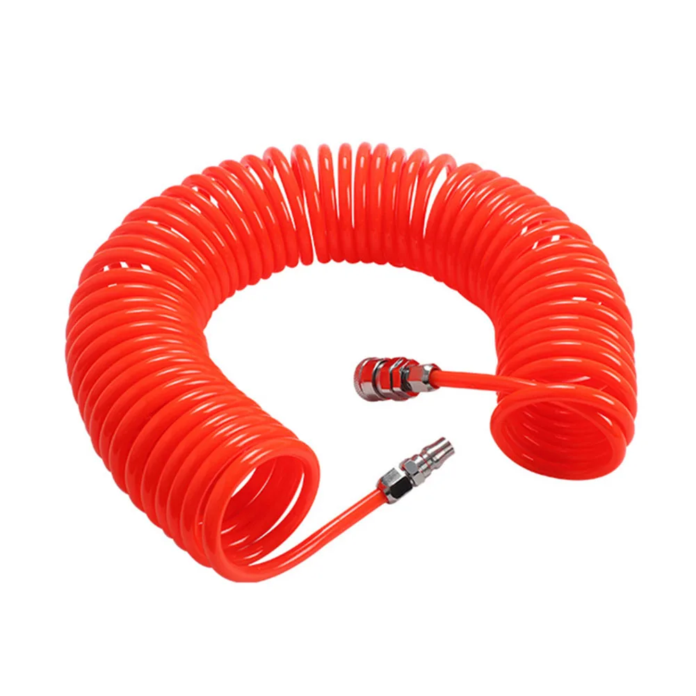 

PU Tool With Connector Air Compressor Accessories Flexible Spiral Pipe Hose Polyurethane Pressure Tube Spring Pump
