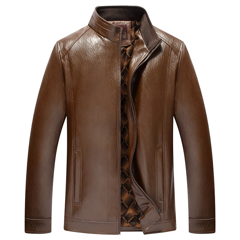 2019 New Arrive Mens Leather Jacket Men Coats Brand High Quality PU Outerwear Men's Leather Jackets Faux Fur Male Leather Coats