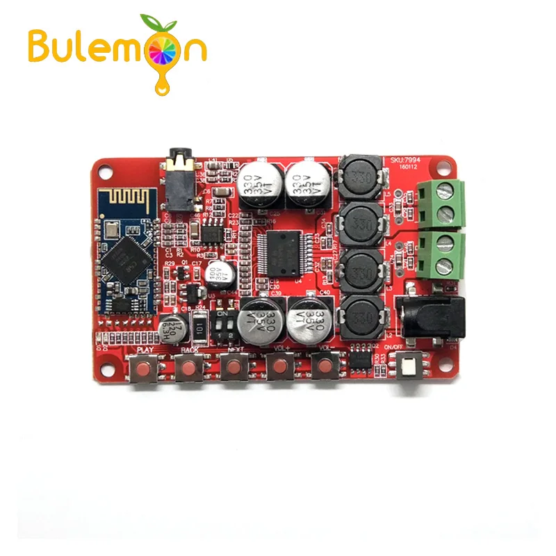 

2pcs/lot DC 8-25V Wireless Bluetooth 4.0 Audio Receiver Digital TDA7492P 25W+25W Amplifier Board
