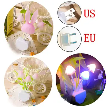 

Fancy Mushroom Night Light Wall Plug-in LED Romantic Night Lamp for Home TN88