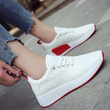 

hot 2019 Spring autumn woman running shoes fashion breathable hollow mesh woman sports shoes casual mesh sneakers women K2-38