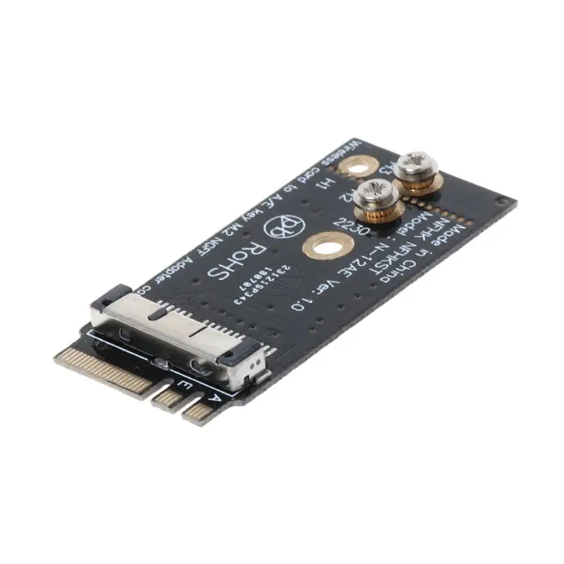 1Pc BCM94360CS2 BCM943224PCIEBT2 A/E Key NGFF M.2 Adapter Card Module 12+6 Pin Wireless WIFI Speed New