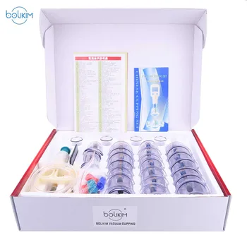 

32 Cans 24 Cans Cups Chinese Vacuum Cupping Kit Pull Out Vacuum Apparatus Magnetic Therapy Massagers Curve Suction Pumps
