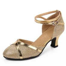Четыре женские латинские туфли для взрослых; спортивные серебристые женские туфли; летняя танцевальная обувь с мягкой подошвой; обувь для танцев на квадратном каблуке; кроссовки