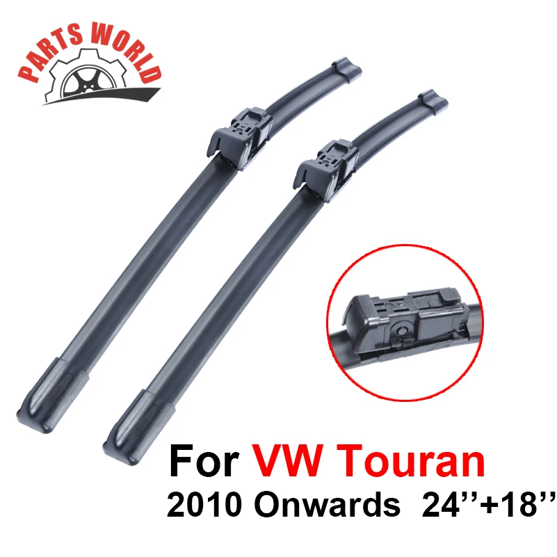 24''+18''Pair Front Windscreen Wiper Blades For VW Touran 2010 Onwards