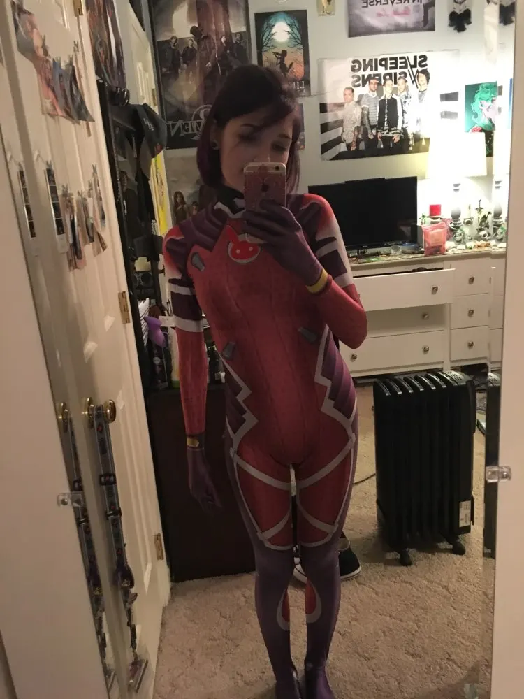 D.VA Costume 3D Print dva White Rabbit SKIN Zentai Bodysuit Female Women Girls Custom Halloween Cosplay D.va Catsuit Lycra Suit (6)