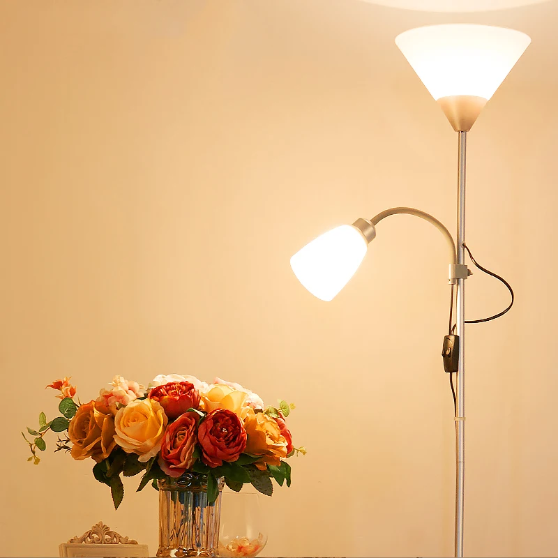 

Nordic 2 lights night Floor Lamps Living Room adjustable Hotel stand Lighting Bedroom home E27 LED Floor Light Fixtures Decorate