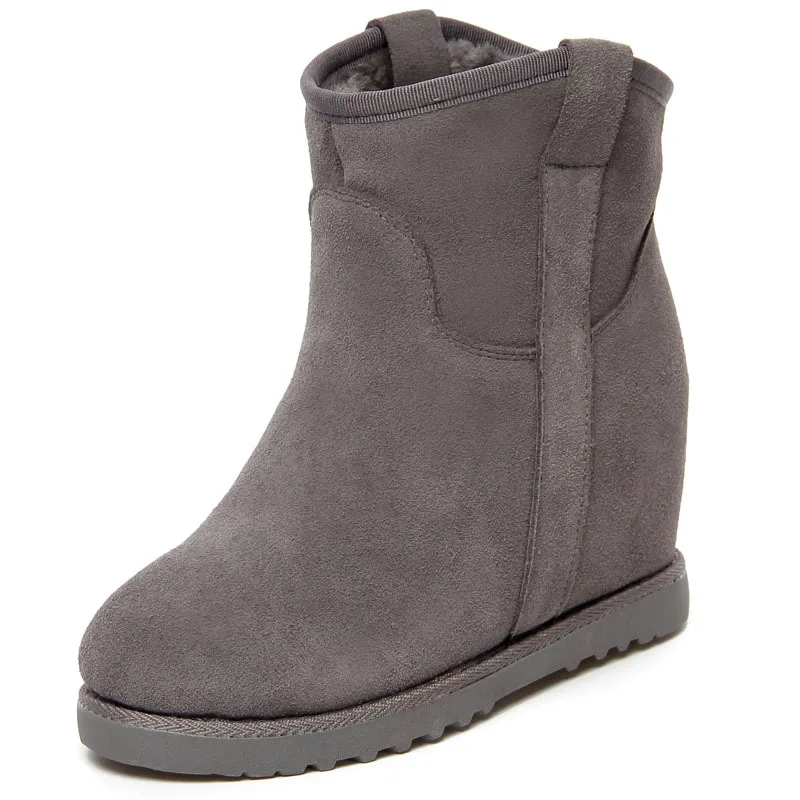 Autumn Winter Ankle Boots 2016 Solid Side Zipper Suede Women Boots High Top Shoes Woman ugs australia boots women zapatos mujer