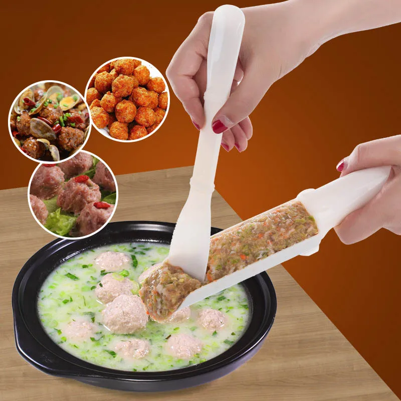 

1 Set Meatball Maker Plastic Convenient Cooking Tools Kitchen Gadgets DIY Prawn Ball Processing Scoop Meatballs Producer