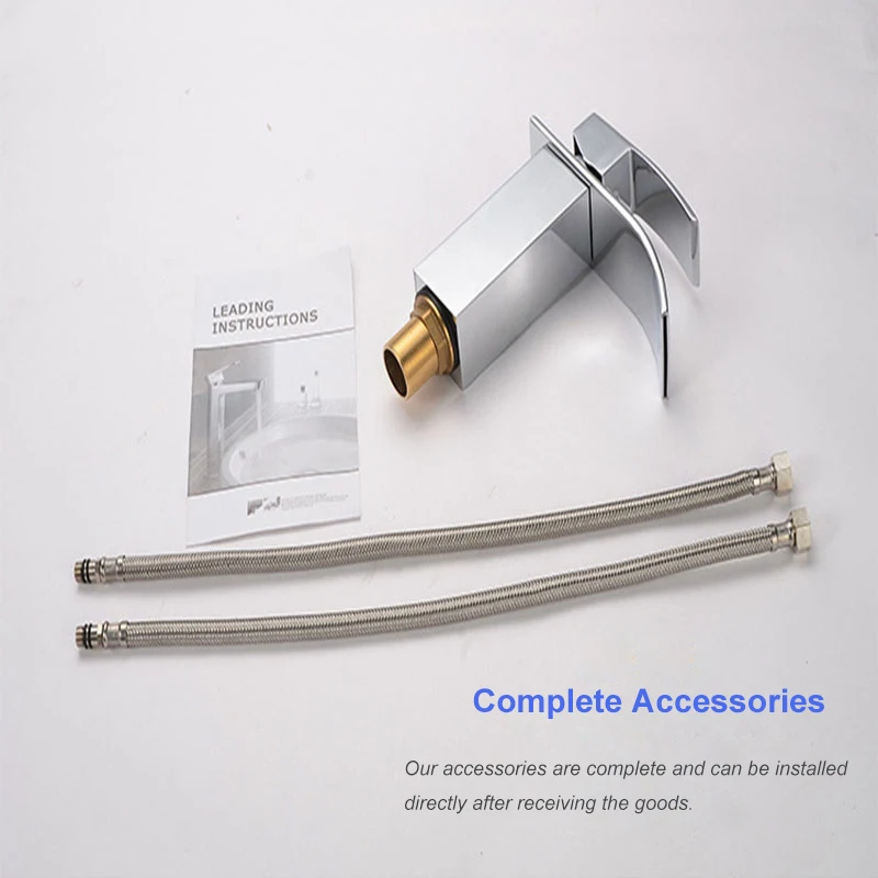 Yieryi Long/Short Foursided Basin Faucet Wide Mouth Waterfall Faucet Bathroom Basin Hot and Cold Wrench Type Copper Alloy Faucet Yieryi Long/Short Foursided Basin Faucet Wide Mouth Waterfall Faucet Bathroom Basin Hot and Cold Wrench Type Copper Alloy Faucet