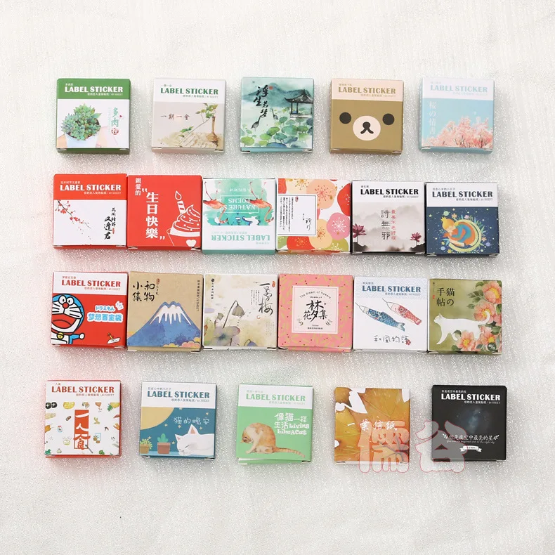 

40Pcs/Pack All Animal and Views Lable Stickers DIY Diary Planner Album Scrapbooking Stickers