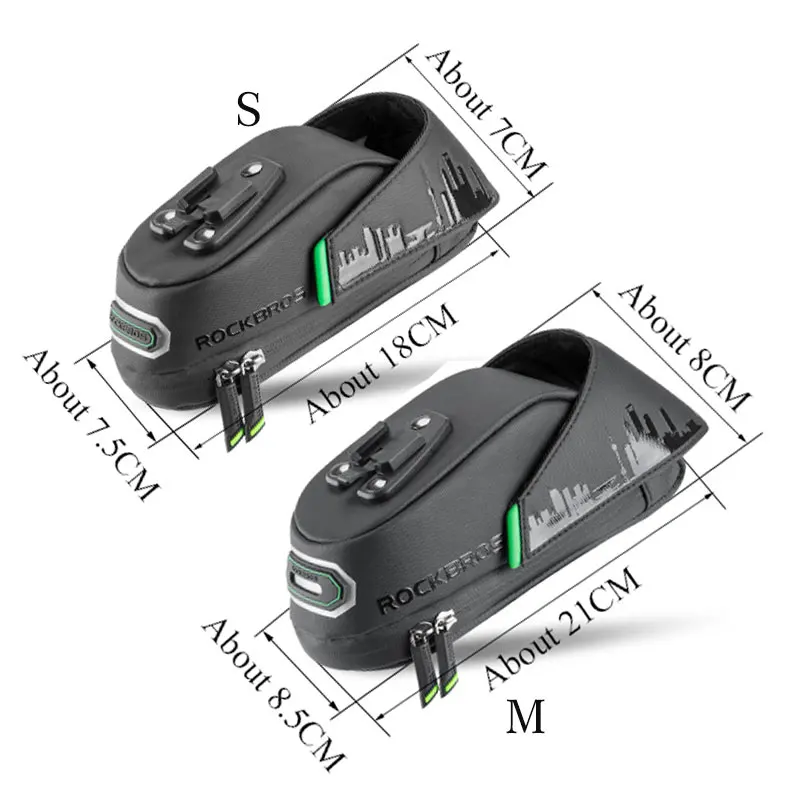 Skup ROCKBROS przeciwdeszczowa torba na rower odporna na wstrząsy torba na siodełko rowerowe do Refletive tylna duża Capatity sztyca MTB akcesoria do toreb rowerowych