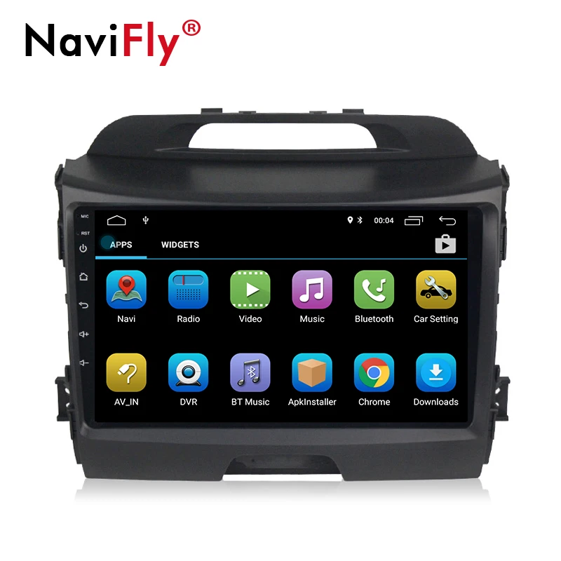 Perfect Navi-Fly 9inch Car Radio Multimedia For android 8.1 KIA Sportage 3 4 2010-2015  support Russian menu russia map 1