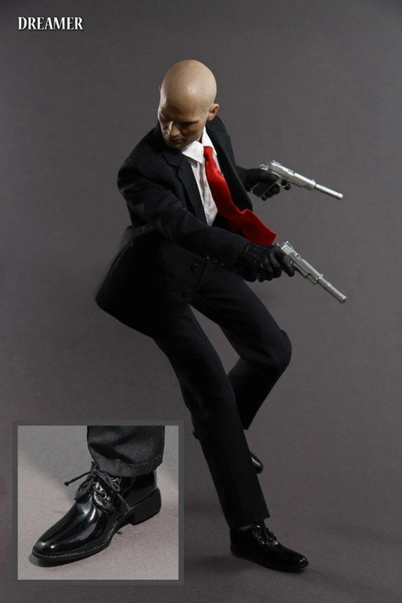 Коллекционная Dreamer 1:6 весы Hitman 47 1" Мужская фигурка полный набор с головой костюм и модель пистолета и тело