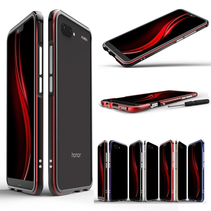 

For Huawei Honor 10 Case Aluminum Metal Bumper Case for Huawei Honor10 Dual color Slim Frame For Huawei Honor 10 Bumper Case