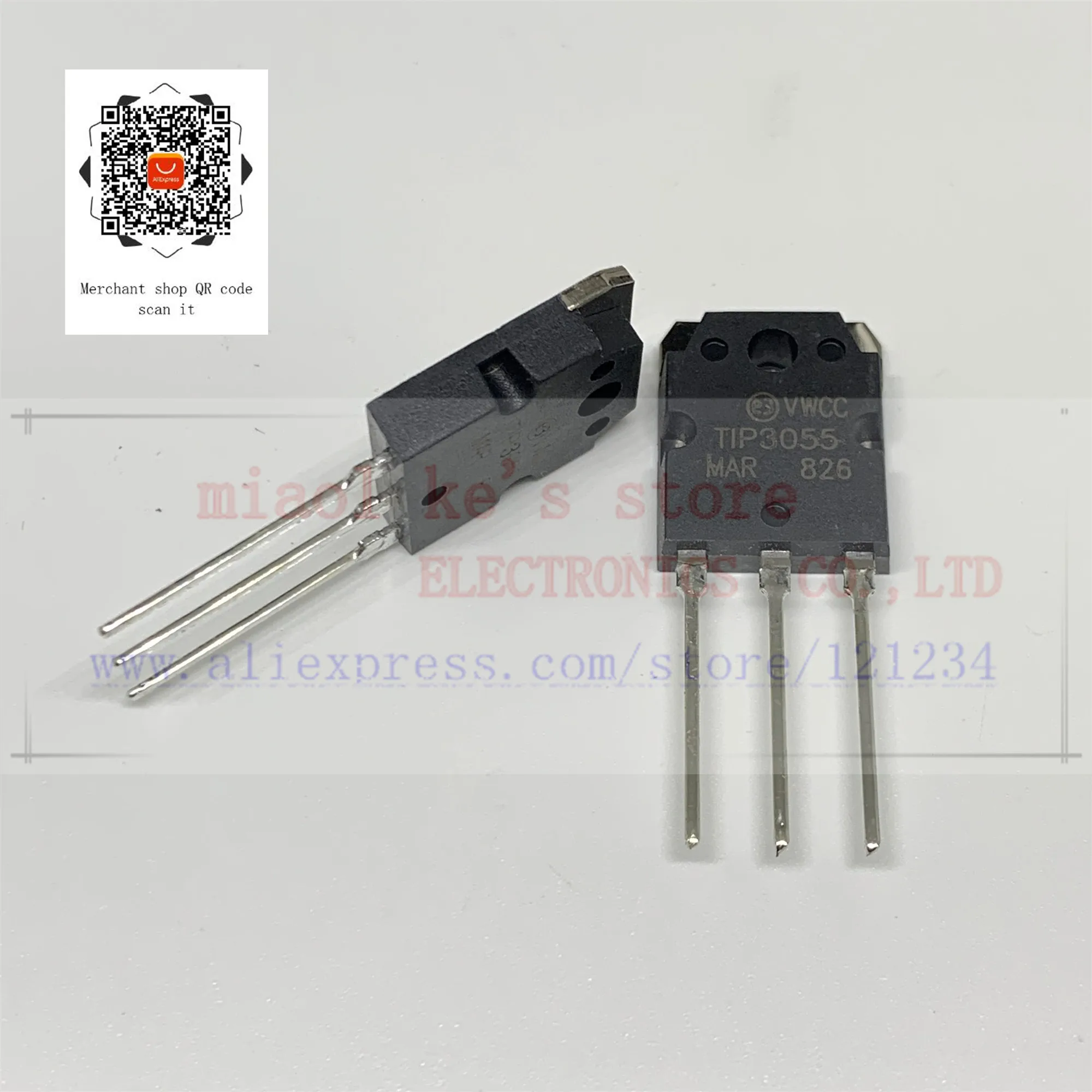 5PCS TIP3055 TIP 3055 Transistor NPN 60V 15A TO-3P TIP3055