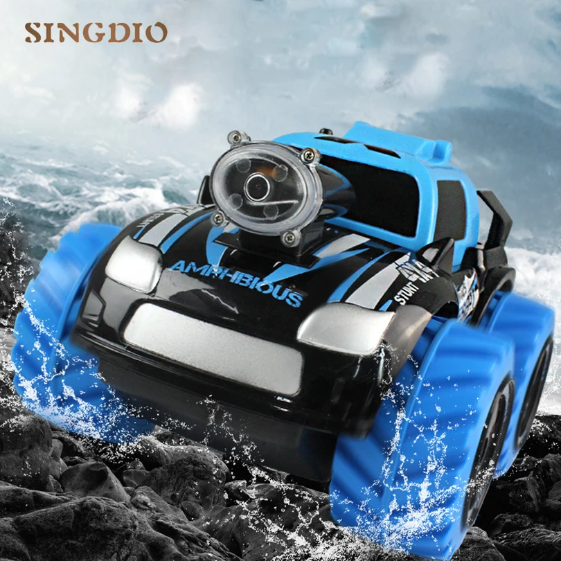 

2.4GHz Stunt Remote control car Amphibious with Wifi FPV HD camera Real time transmission Kids gift Toys Smart Phone RC Model