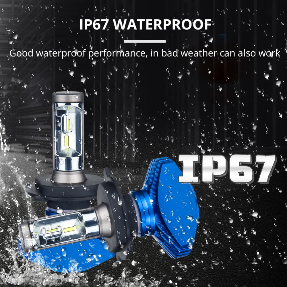Avacom 2 шт. H7 светодиодный мини автомобиль лампы авто фары 12 V 24 CSP чип 8000Lm 80 W 6500 K