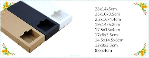25 размеров коричневая упаковка ящик коробка для подарка, крафт-бумага Обувь Одежда Ювелирные изделия раздвижные подарочные картонные коробки складной ящик для хранения