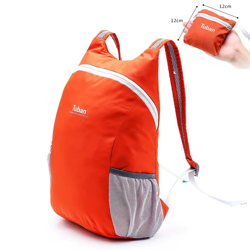 

8 Color High Quality Lightweight Nylon Foldable Backpack Waterproof Backpack Portable Pack For Women Men Travel Shoulder Bags