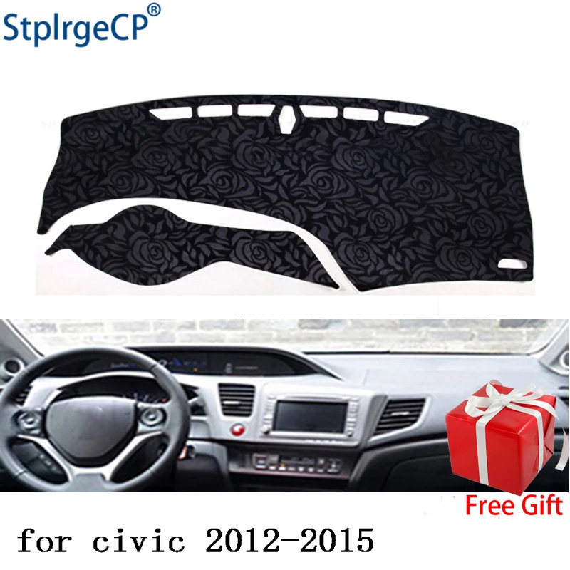 Новейший нескользящий коврик для приборной панели автомобиля с розовым узором